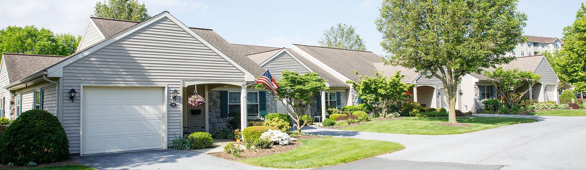 Retirement living townhome type with garage